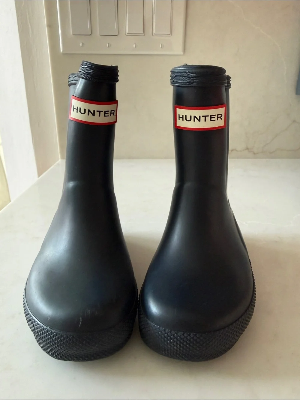 Hunter Navy Blue Rain Boots Kids